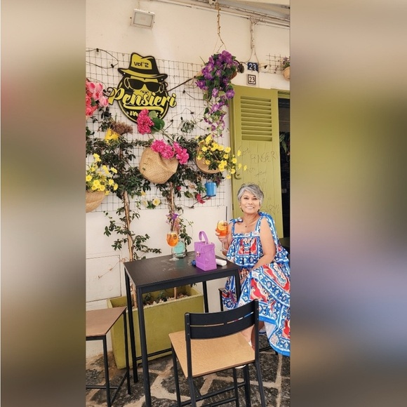 Sicilian Mosaic Dress size medium - Picture 2 of 4